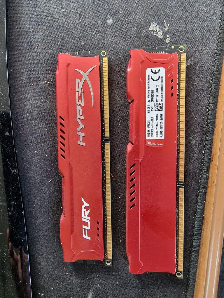 Te koop gevraagd: Kingston HyperX FURY DDR3 2x 8GB, Computers en Software, RAM geheugen, DDR3, Ophalen of Verzenden, 1866 MHz