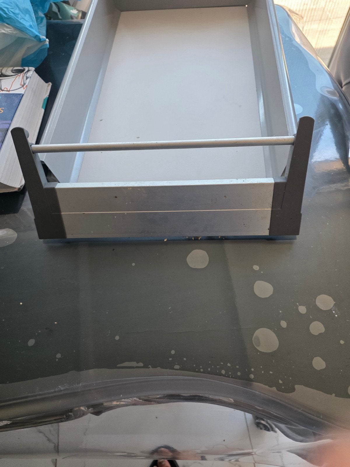 Lade-organizer/Bestekbak, Ophalen