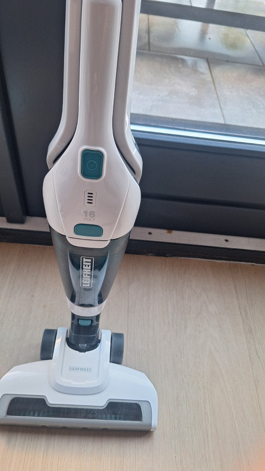 Leifheit Rotaro Powervac 2in1 steelstofzuiger - 16V, Overige merken, Gebruikt, Ophalen of Verzenden, Draadloos