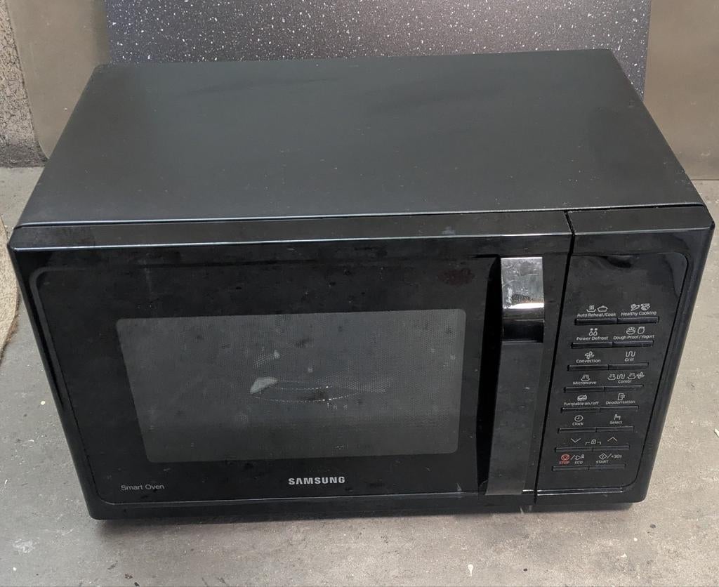 Samsung MC28H5015AK Combimagnetron - Zwart, in goede staat!, Witgoed en Apparatuur, Magnetrons, Ophalen, Combimagnetron, Gebruikt