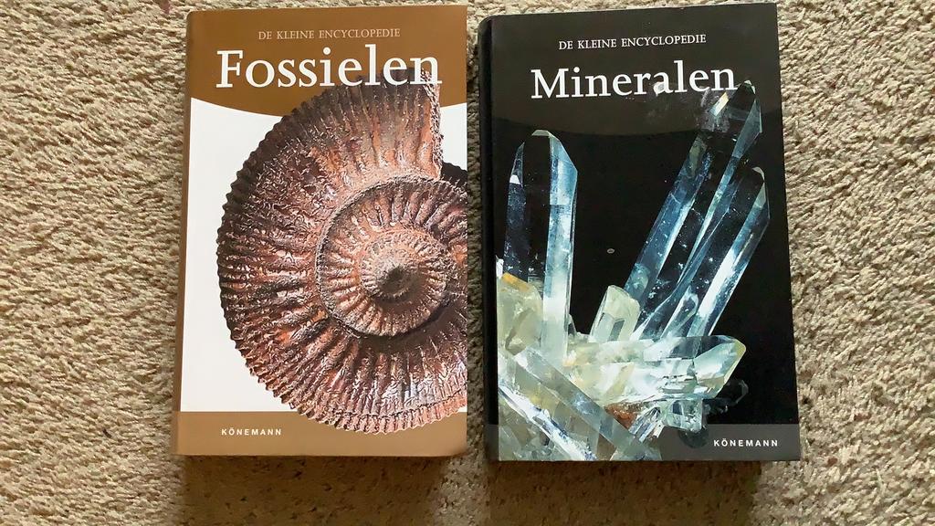 Fossielen - Mineralen. 2 boeken uir De Kleine Encyclopedie, Boeken, Ophalen of Verzenden, Zo goed als nieuw, Overige onderwerpen