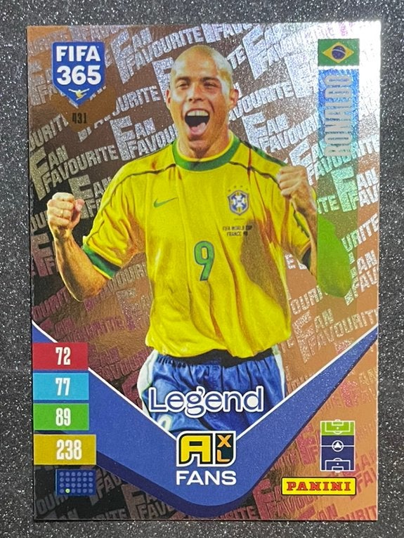 Panini Fifa365 2027 FANS’ FAVOURITE  LEGEND  RONALDO  BRASIL, Verzenden, Zo goed als nieuw, Plaatje
