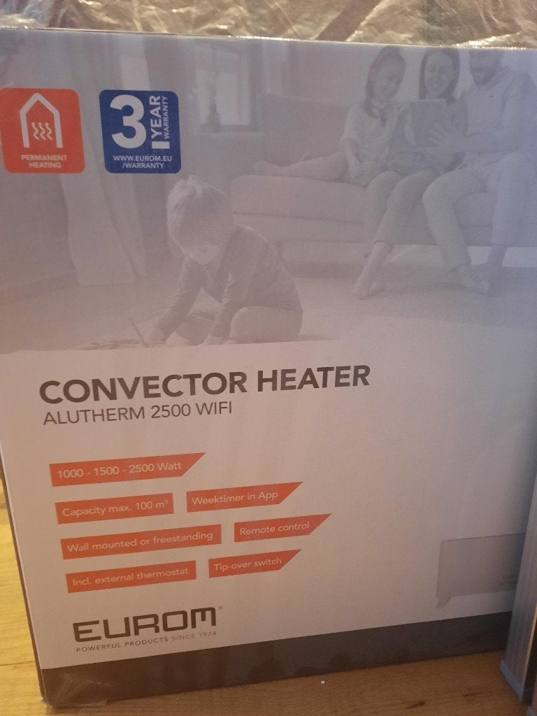 Eurom Alutherm 2500 WiFi Convector Kachels, Ophalen, Nieuw