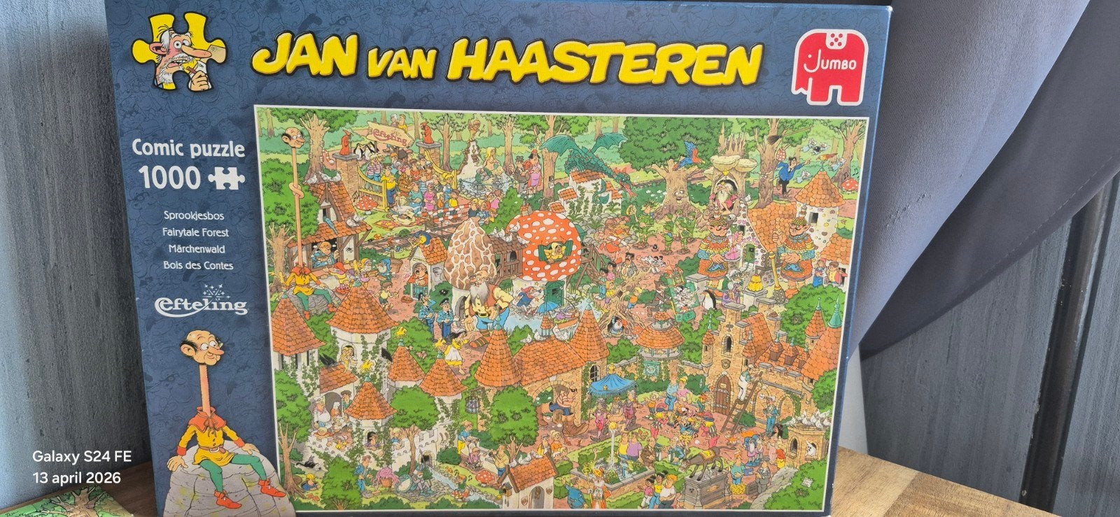 Jan van Haasteren Efteling Sprookjesbos Puzzel 1000 stukjes, Ophalen, 500 t/m 1500 stukjes, Gebruikt, Legpuzzel