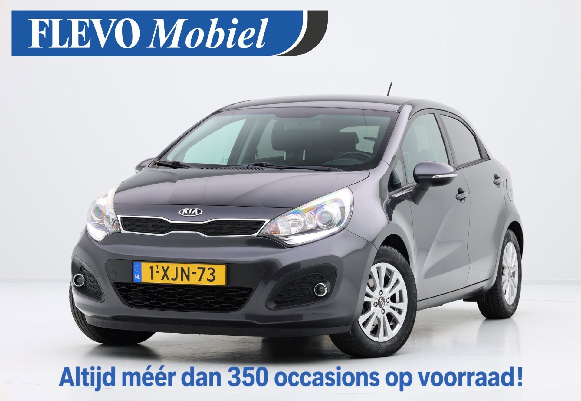 Kia Rio 1.2 CVVT World Cup Edition 5drs Leder|Clima|LMV|Crui, Auto's, 4 cilinders, Bedrijf, Handgeschakeld, Rio