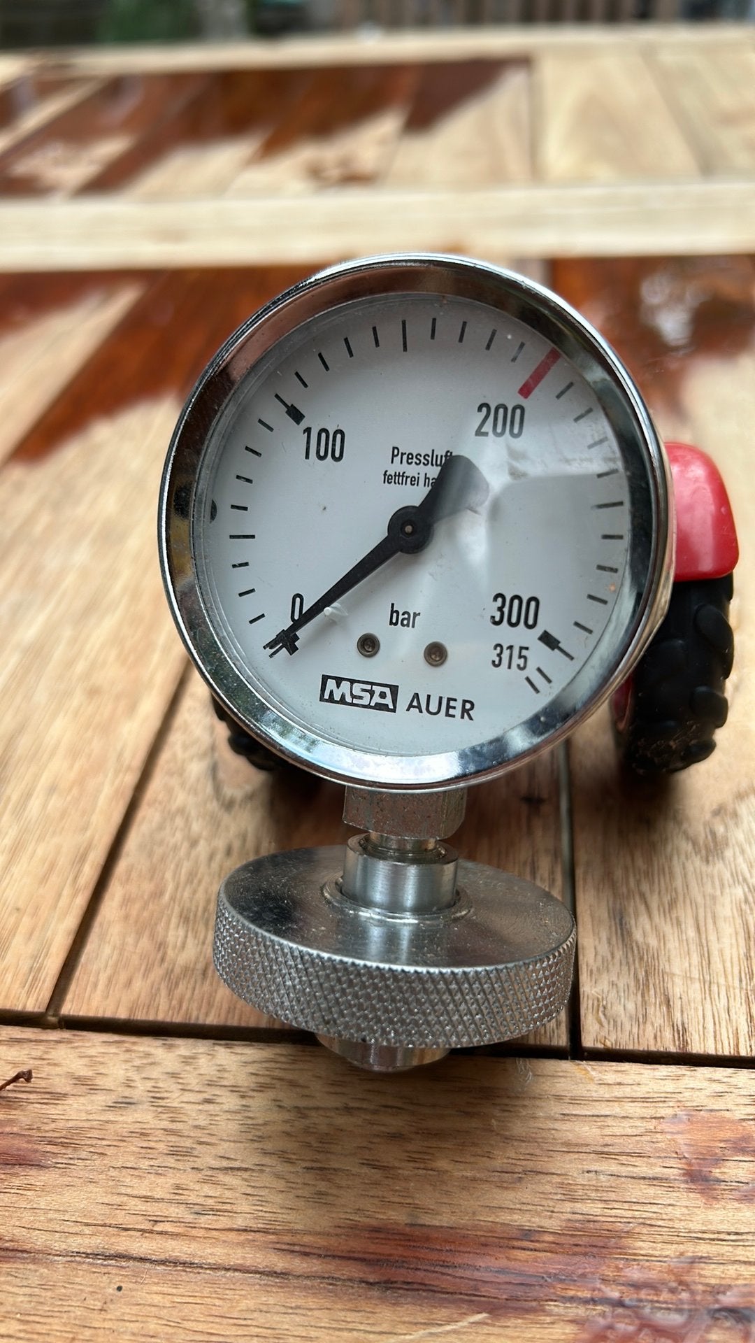 Fles drukmeter 200/300 bar din, Ophalen of Verzenden, Zo goed als nieuw, Duikfles
