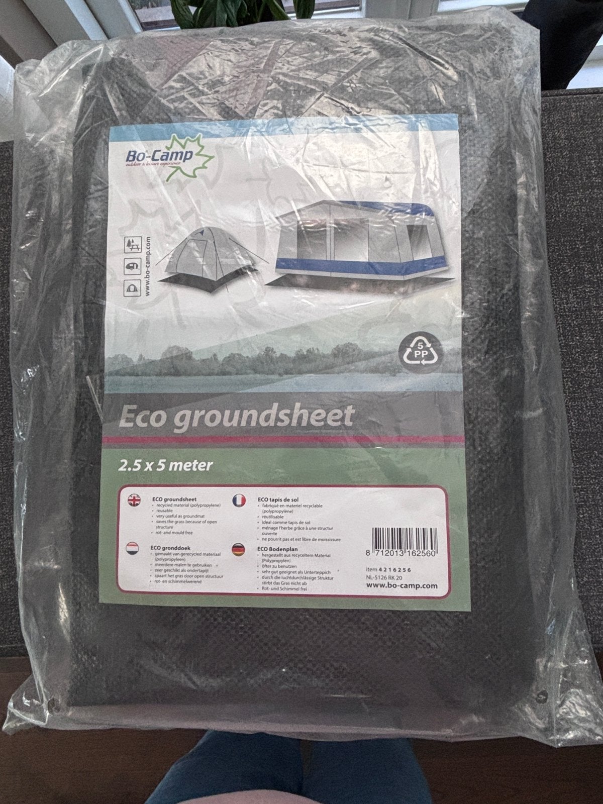 Eco grondzeil van Bo-camp NIEUW, Doe-het-zelf en Verbouw, Ophalen of Verzenden, Nieuw, 10 tot 15 m², Doek