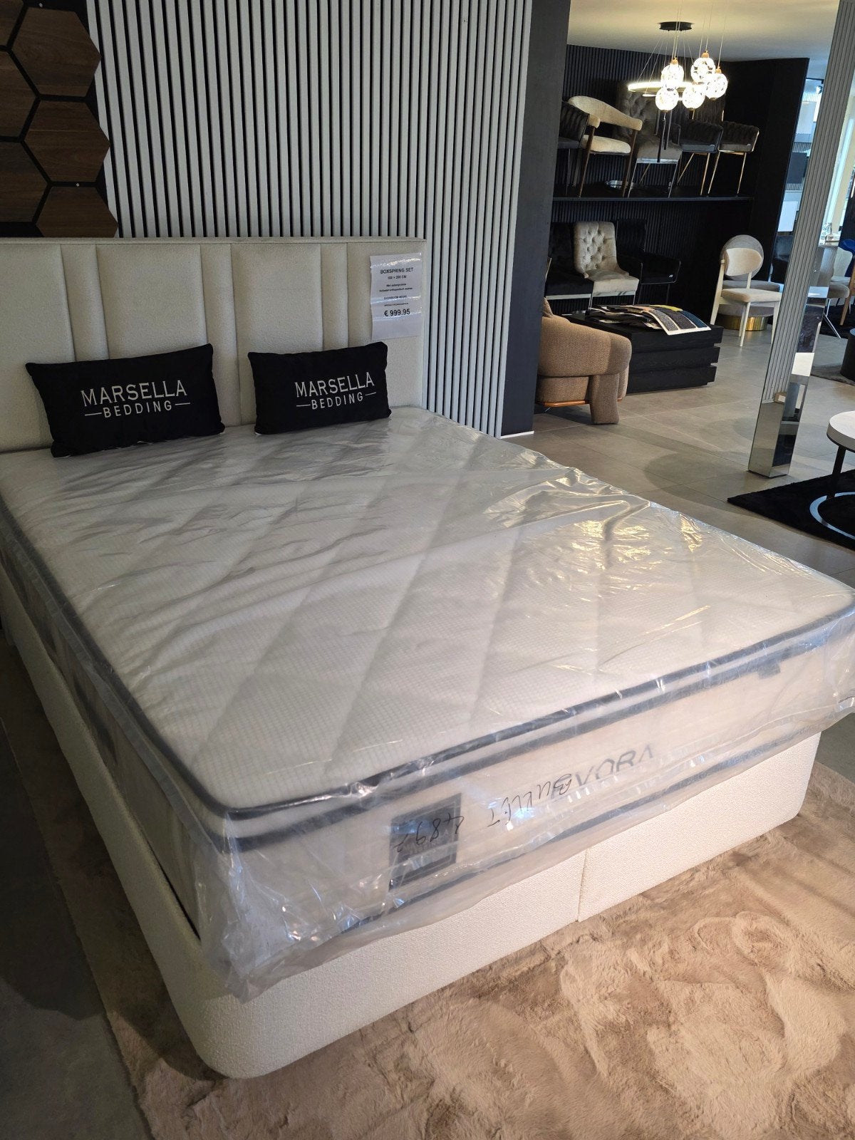 Luxe Boxspring 160x200 | Showroom Uitverkoop | Vanaf €849, Ophalen of Verzenden