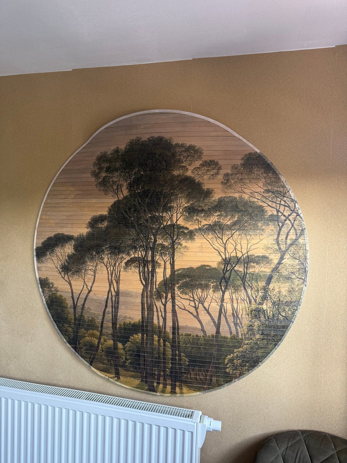 By Boo wanddecoratie bamboe - Bosgezicht, Huis en Inrichting, Woonaccessoires | Wanddecoraties, Zo goed als nieuw, Wandbord of Wandpaneel
