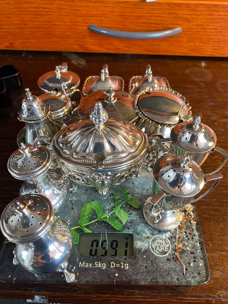Div zilveren stukken, Antiek en Kunst, Antiek | Goud en Zilver, Zilver, Ophalen of Verzenden