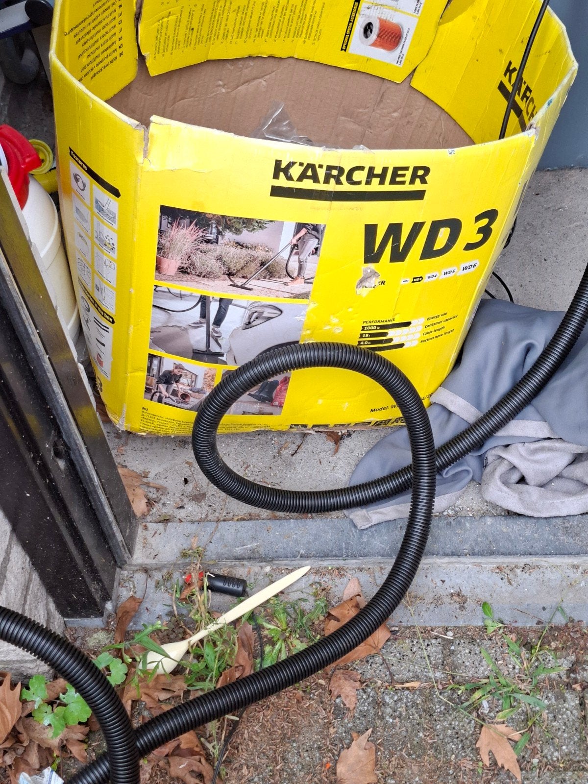 Kärcher WD3 Nat- en Droogzuiger - Krachtige Alleszuiger, Inclusief accessoires, Gebruikt, Kärcher, Ophalen of Verzenden