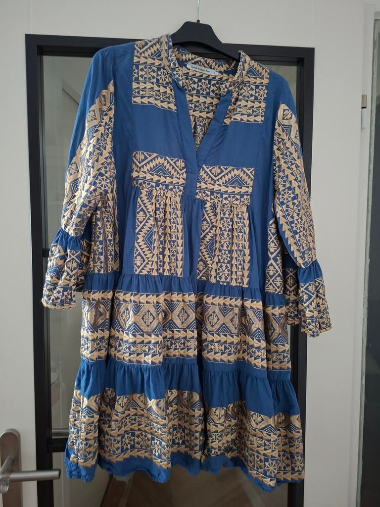 Mooie tuniek jurk Greek Archaic Kori maat S (valt als 38-40), Kleding | Dames, Jurken, Maat 38/40 (M), Greek Anarc Kai, Blauw
