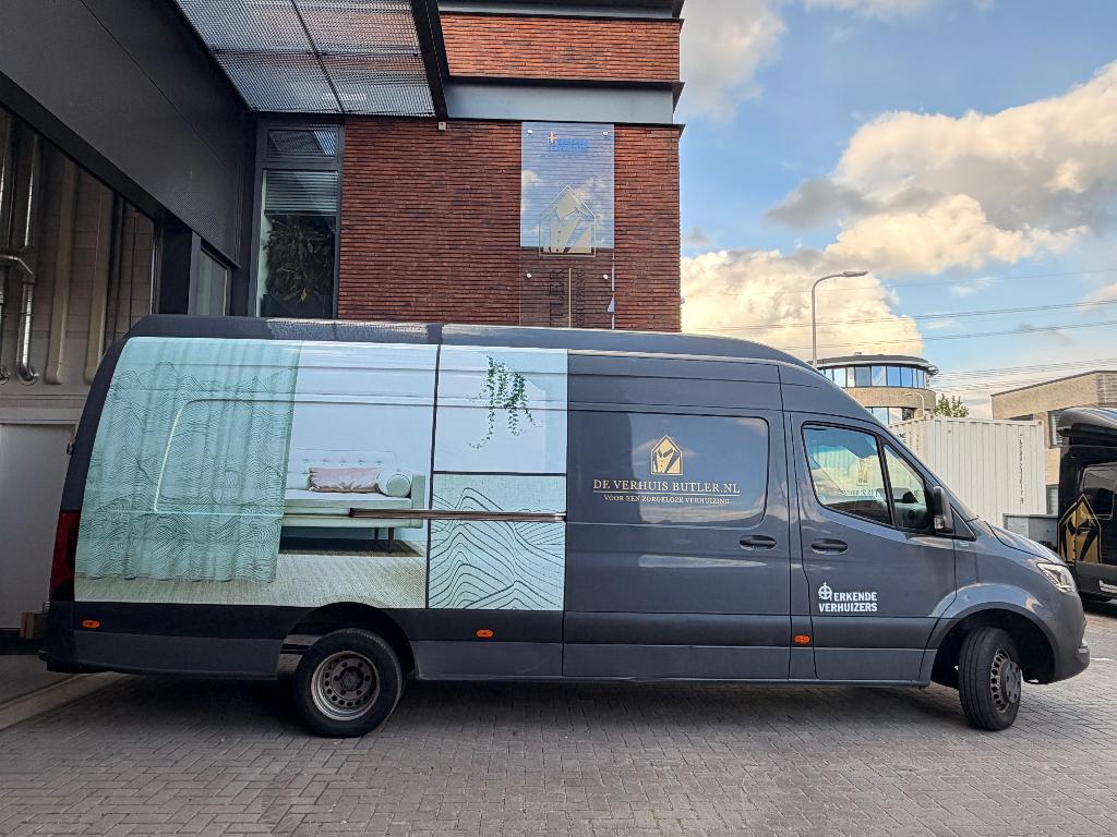 UNIEK Mercedes-Sprinter 2019 L4H3 maxi dubbel lucht / 235dkm, Auto's, Bestelauto's, Achterwielaandrijving, 4 cilinders, Leder en Stof