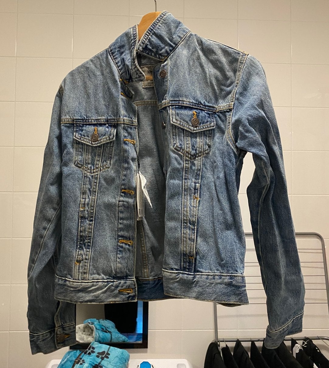 Gloednieuw Denim Co. Spijker Jas, Ophalen of Verzenden, Nieuw, Maat 36 (S), Blauw