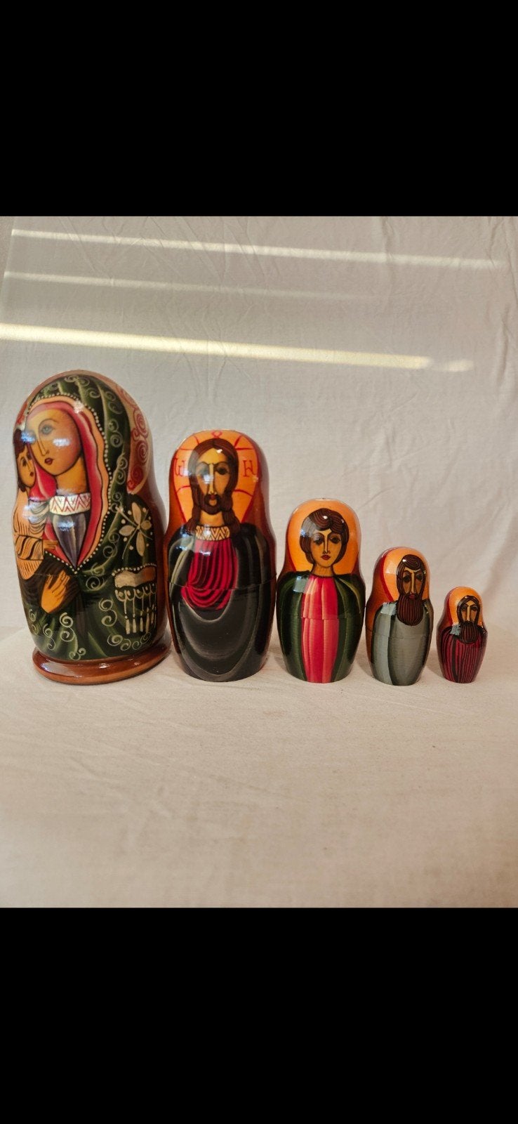 5-delige religieuze matroesjka set, Ophalen of Verzenden