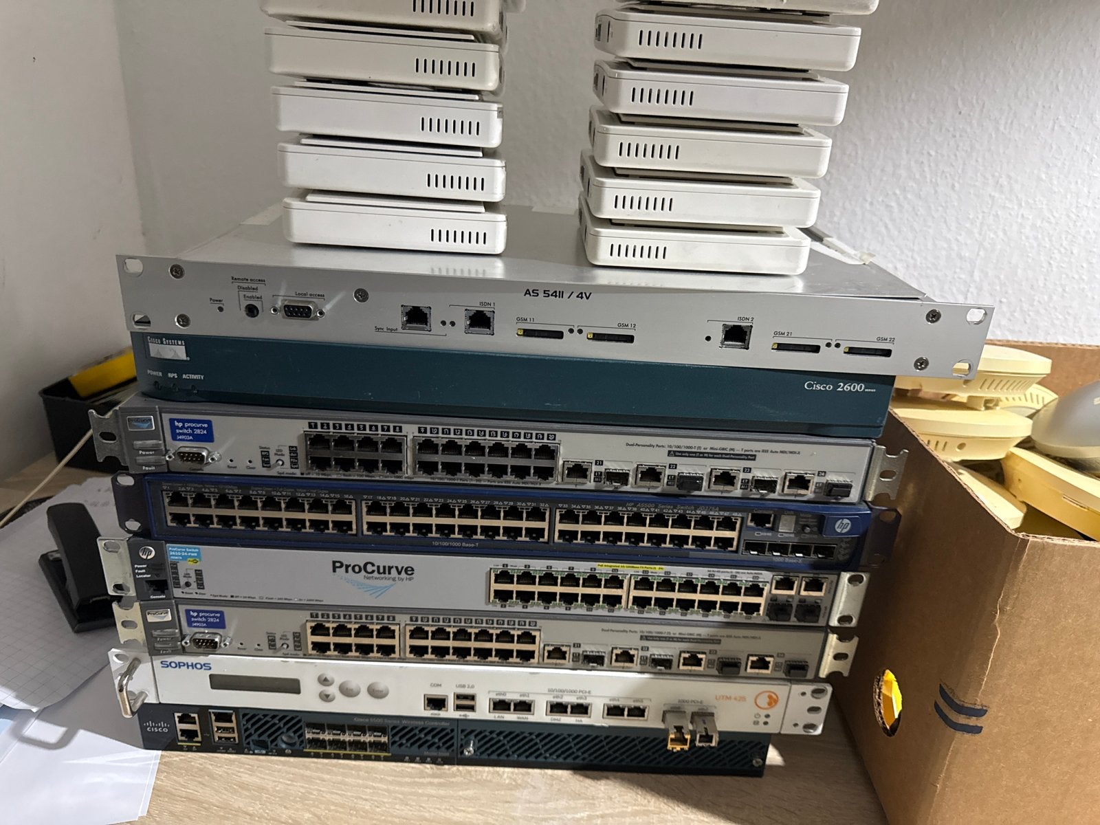 Diverse netwerkapparatuur, routers, switches, access points, Ophalen of Verzenden, Gebruikt