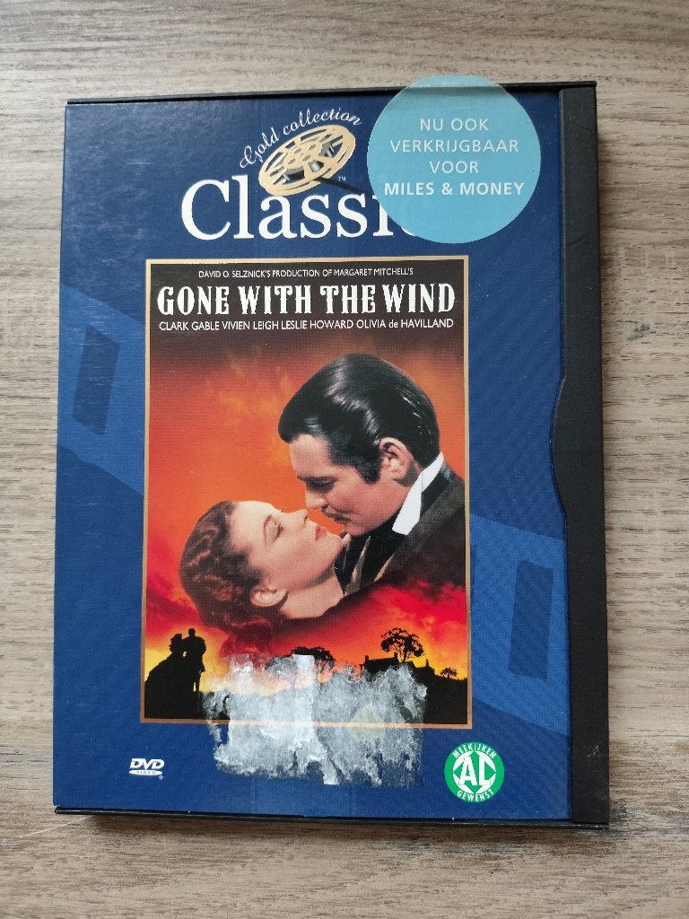 Gone with the wind in nette staat, Cd's en Dvd's, Dvd's | Klassiekers, Alle leeftijden, Overige genres, Ophalen of Verzenden, Zo goed als nieuw