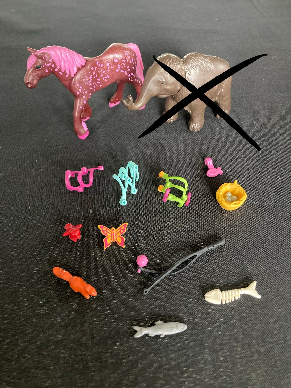 Playmobil paard, vis, vlinder ed.., Ophalen of Verzenden, Zo goed als nieuw