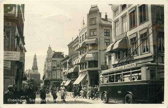 301-071-033 Groningen Trolleybus, Verzenden, Voor 1920, Groningen