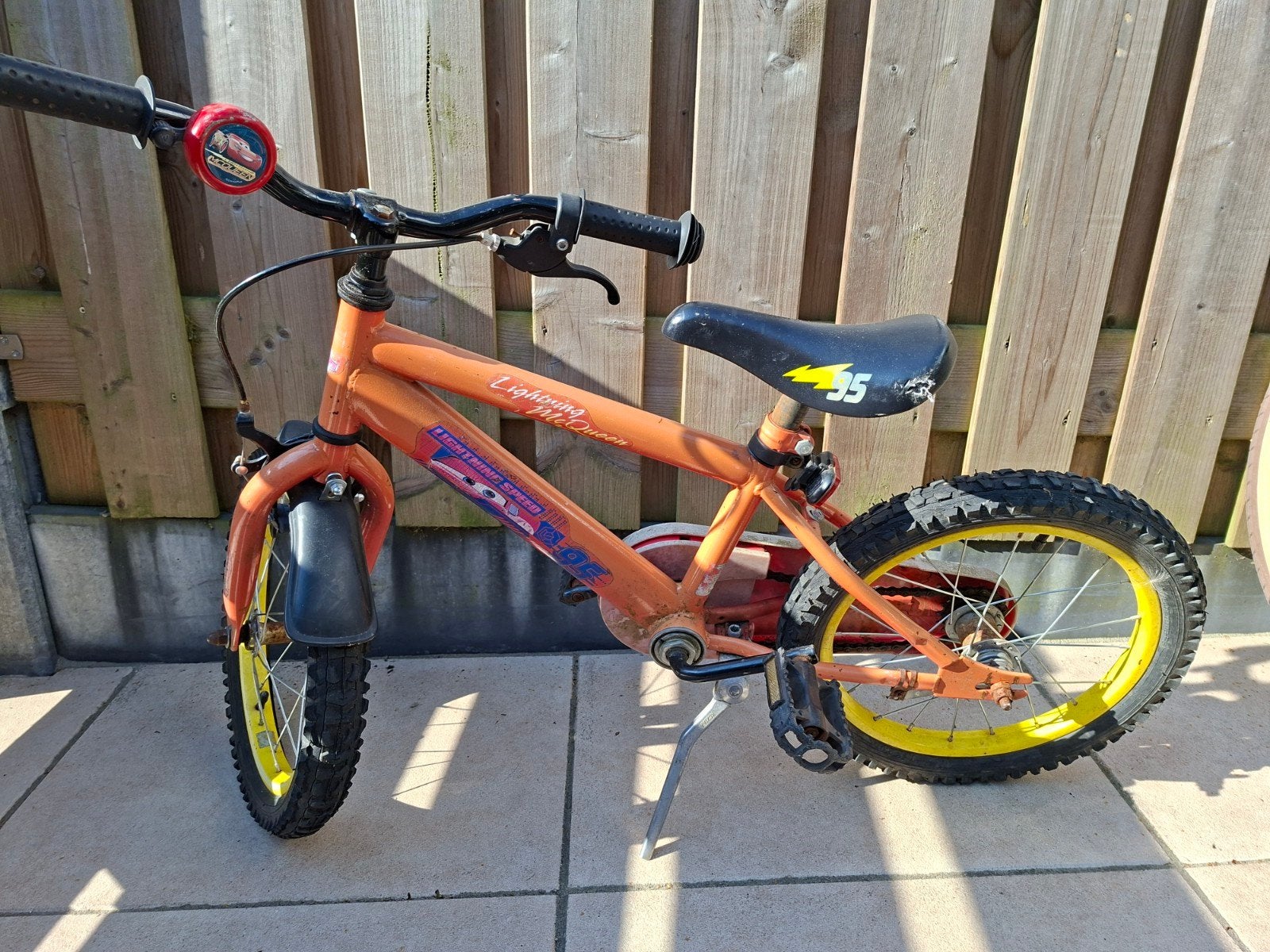 Leuke stoere jongensfiets 16 inch, Fietsen en Brommers, Fietsen | Crossfietsen en BMX, Ophalen, Gebruikt, Staal, 16 tot 20 inch
