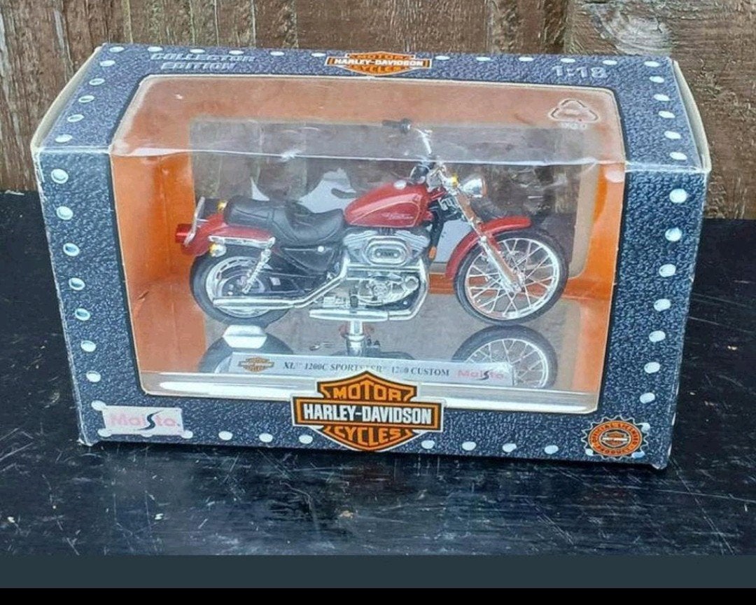 Maisto Harley-Davidson XL 1200C Sportster 1:18, Overige merken, 1:32 tot 1:50, Overige typen, Ophalen of Verzenden