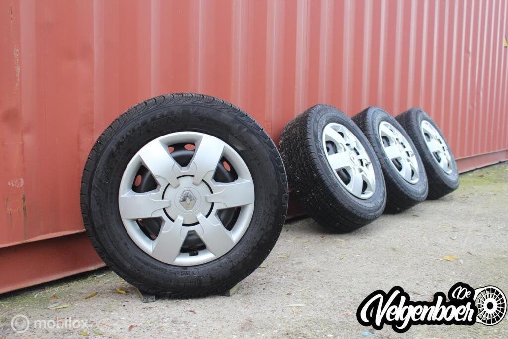 Renault Master velgen + All season banden | 7mm! 16”, Gebruikt, 16 inch, Banden en Velgen, Jetze Veldstraweg 71A