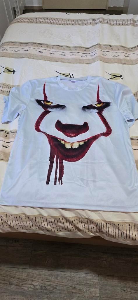 IT Pennywise T-shirt - Horror Clown Design, Onbekend, Wit, Overige maten, Ophalen of Verzenden