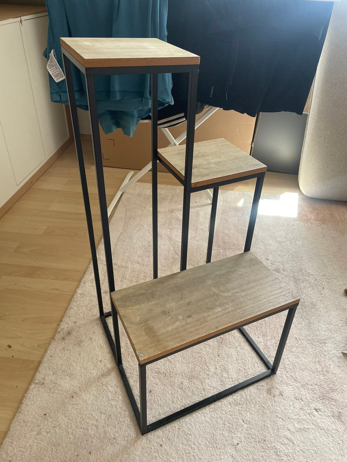 Plantentafel en bijzettafel gratis, Ophalen, Gebruikt