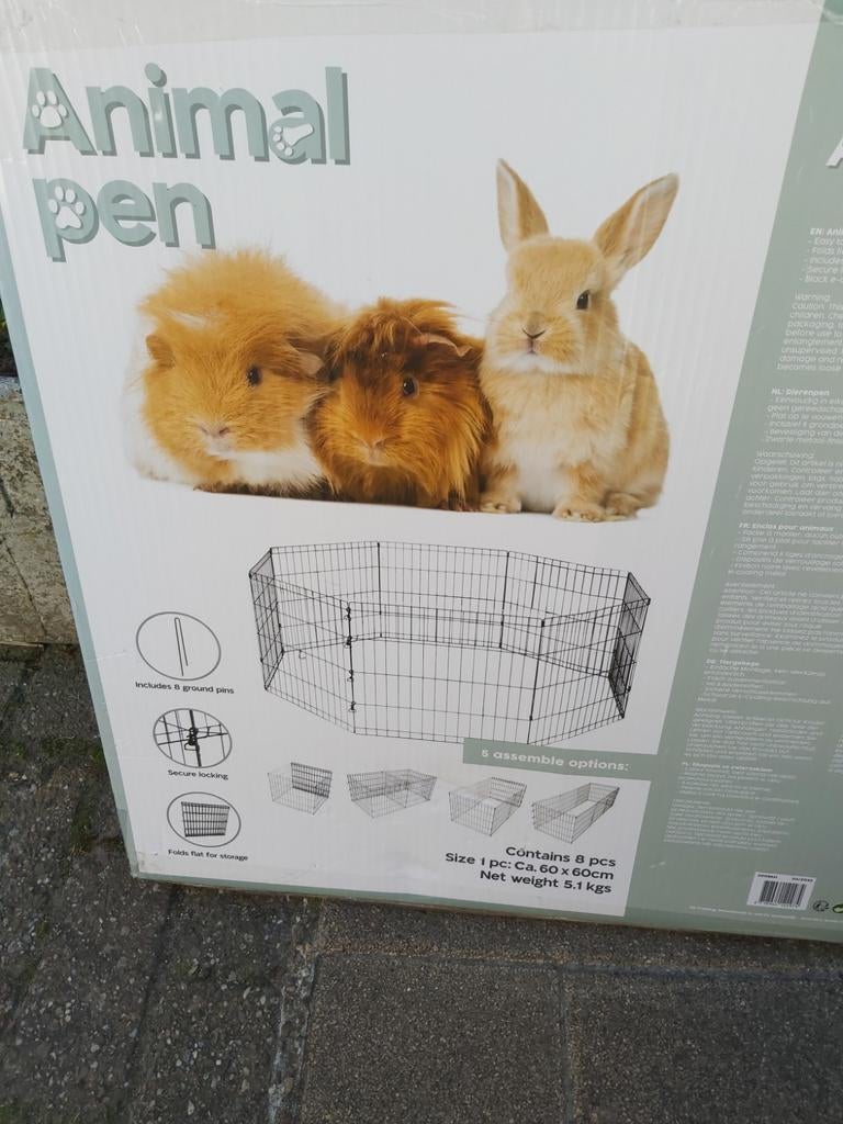 Zie foto's 1 x gebruikt zo goed als nieuw  Alleen ophalen, Ophalen, Gebruikt, Kooi, Minder dan 60 cm