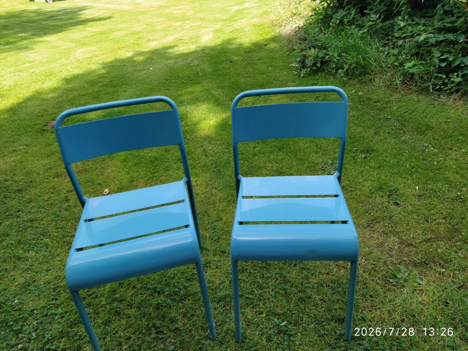 metalen stoelen drie stuks, Ophalen, Overige kleuren, Twee