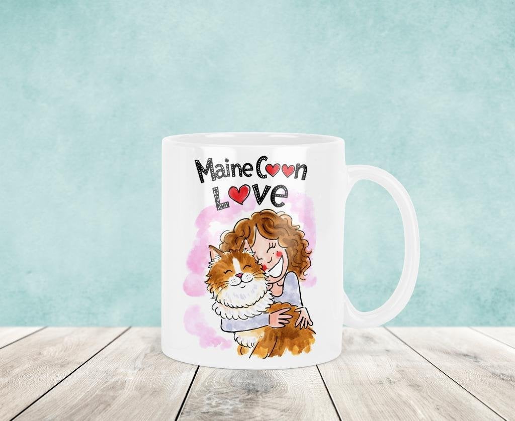 Maine Coon Mok - Blond Stijl, Verzenden, Nieuw, Keramiek, Kop(pen) en/of Schotel(s)