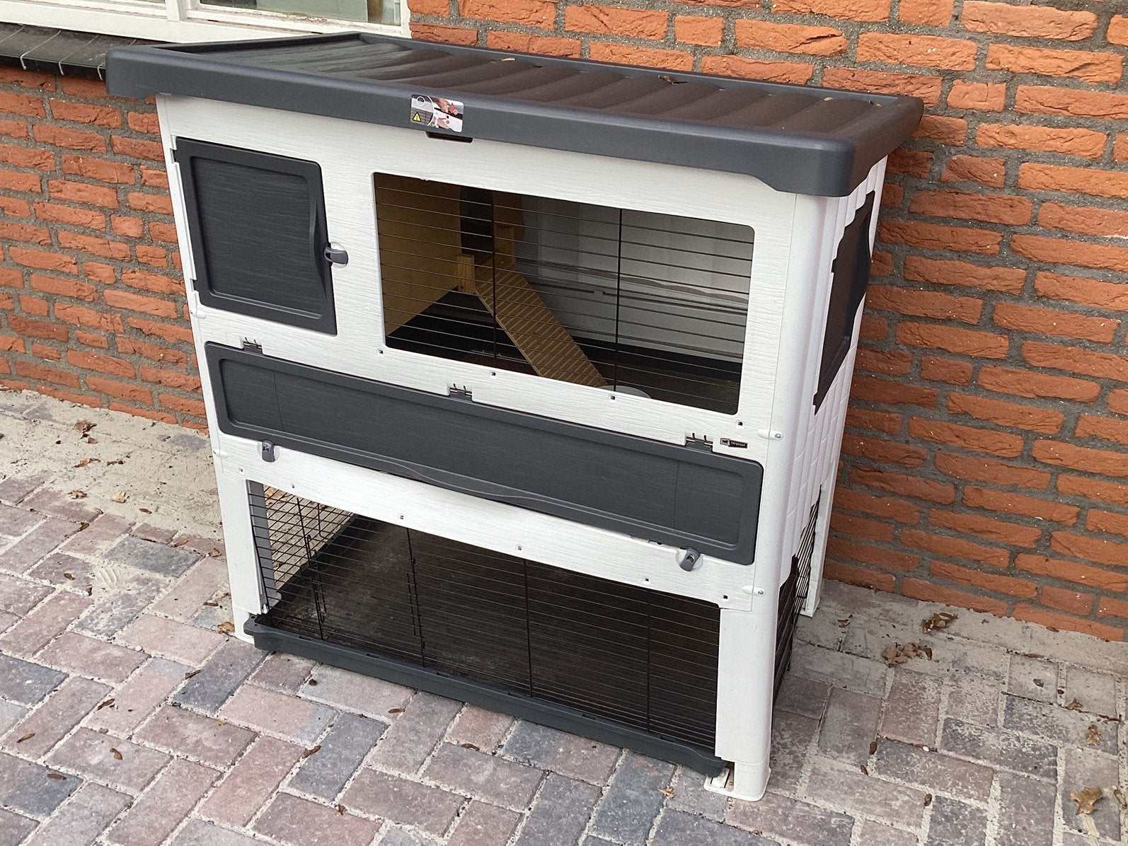 Konijnenhok Ferplast Grand Lodge 120+, voor buiten en binnen, Dieren en Toebehoren, Ophalen, 110 cm of meer, Zo goed als nieuw