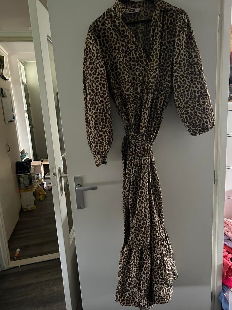 Colourful Rebel Davina Leopard jurk, maat XL, Ophalen of Verzenden, Nieuw, Maat 46/48 (XL) of groter, Onder de knie