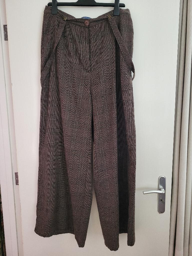 vintage style broek collectif, Collectif, Bruin, Maat 46/48 (XL) of groter, Ophalen of Verzenden