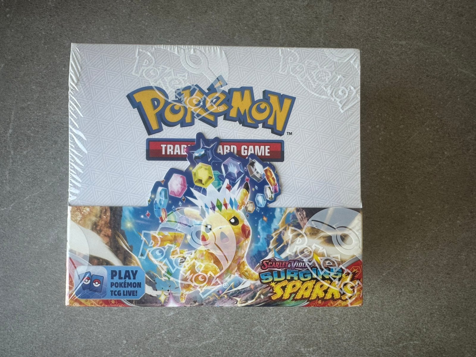 Pokemon Surging Spark’s boosterbox seald, Ophalen of Verzenden, Zo goed als nieuw, Boosterbox