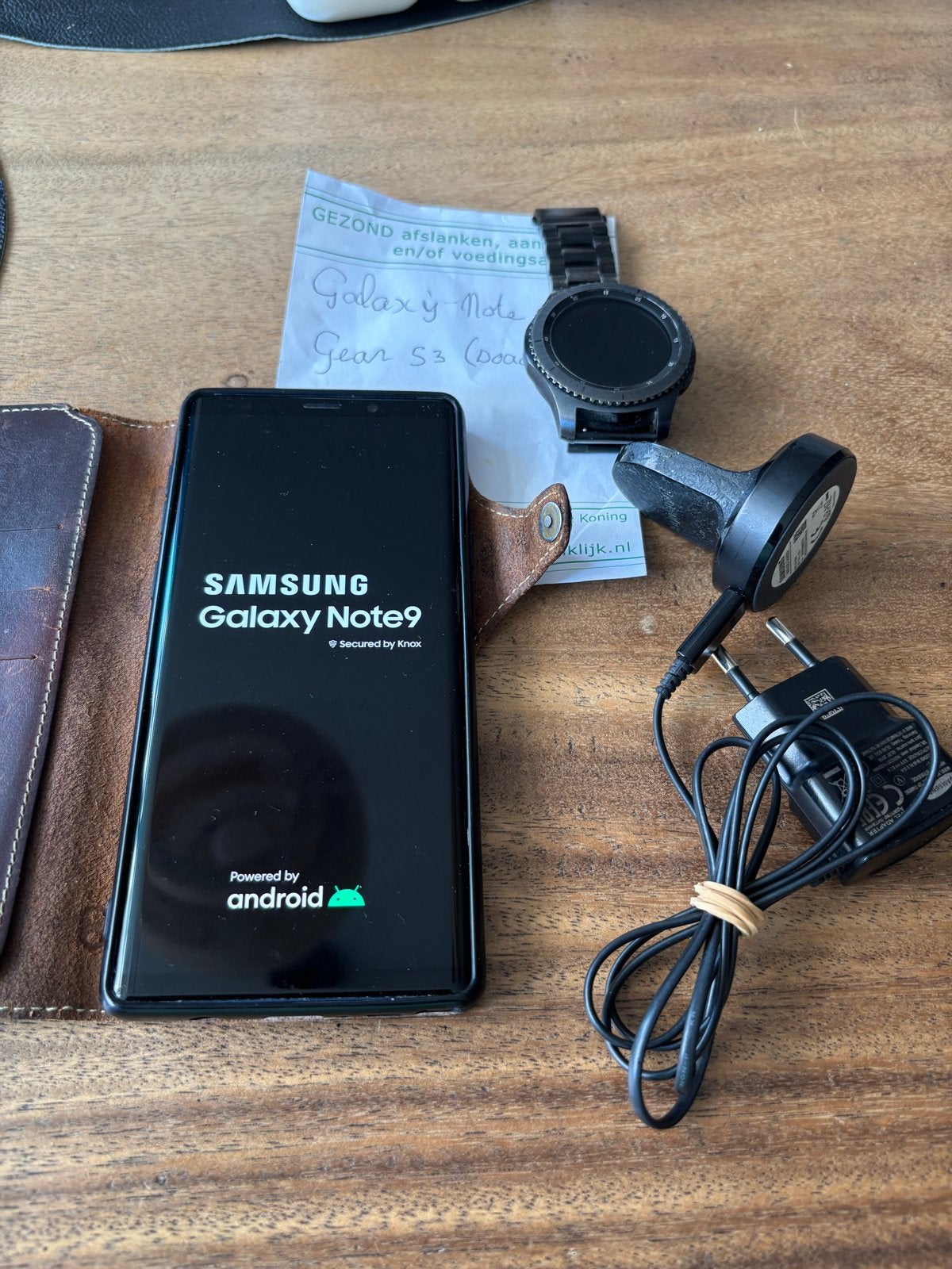 Samsung Galaxy Note 9 met Gear S3 Classic horloge, Telecommunicatie, Mobiele telefoons | Samsung, Gebruikt, Zwart, Touchscreen