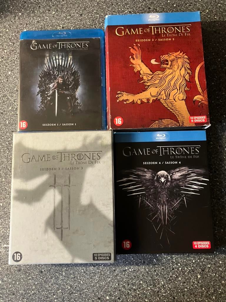 Game of thrones - Seizoen 1t/m4 - Blu-Ray, Ophalen of Verzenden, Zo goed als nieuw, Tv en Series