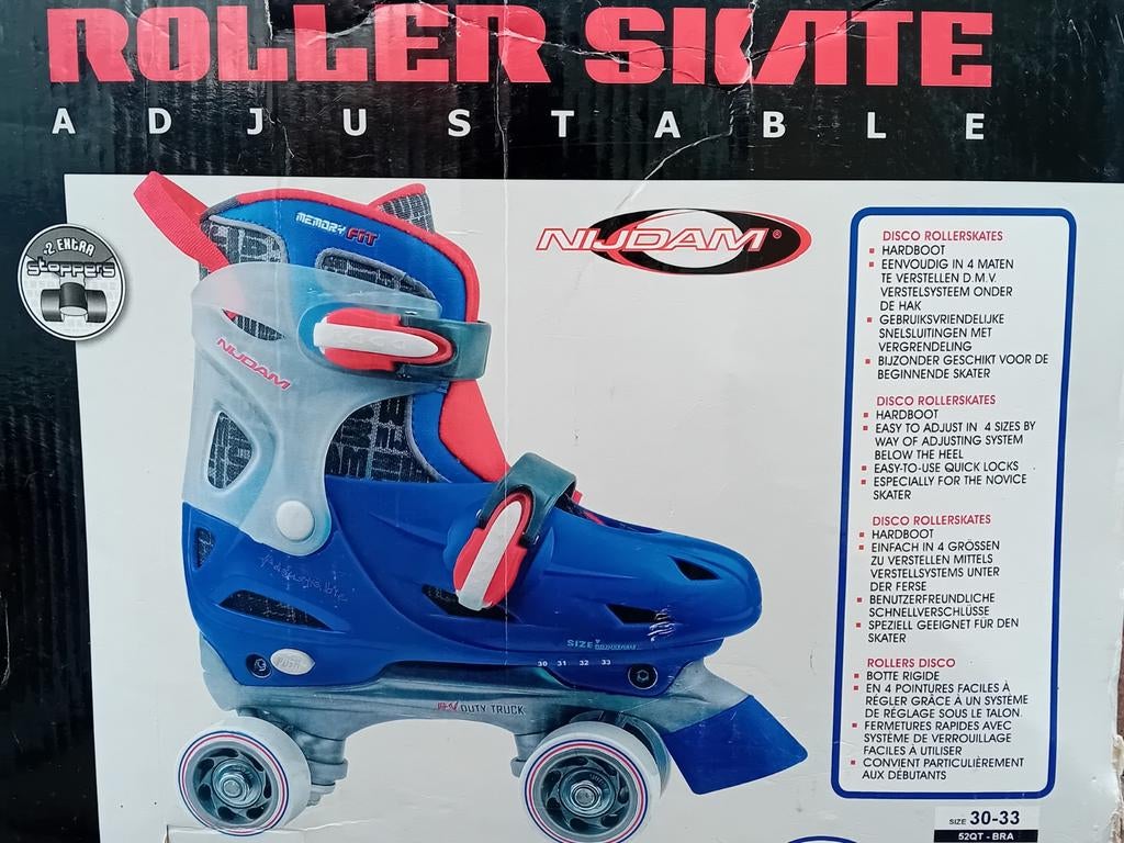 Nijdam rolschaatsen verstelbaar maat 30-33, Ophalen, Verstelbaar, Gebruikt, Kinderen