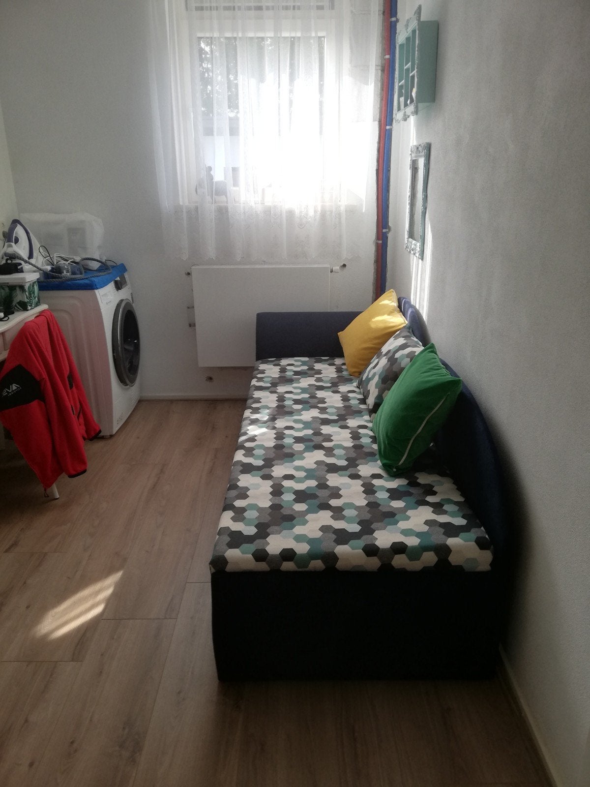 Slaapbank met bedfunctie en opbergruimte,, Ophalen, Gebruikt, Tweepersoons, Overige maten