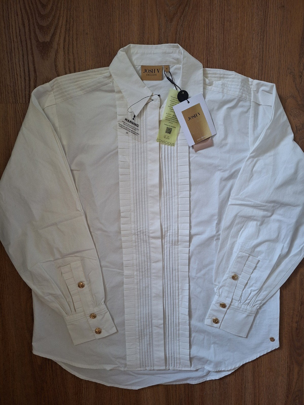 Josh V witte blouse M, Ophalen of Verzenden, Nieuw, Wit