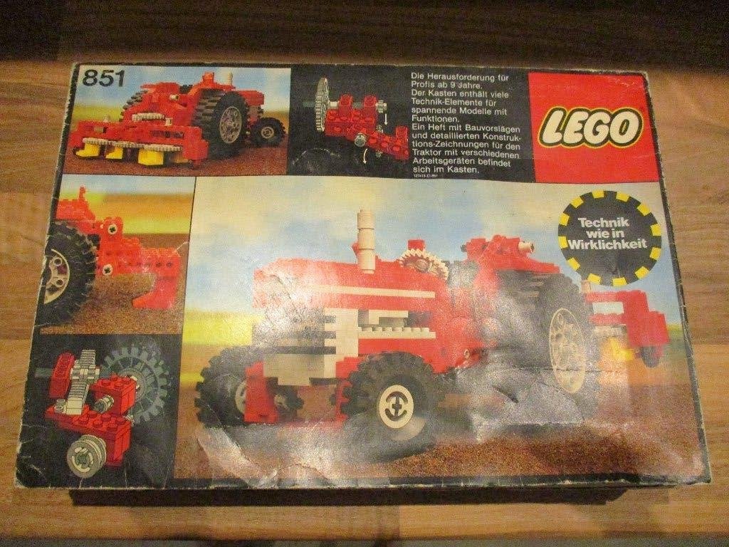 lego technic Set 851 Tractor, Ophalen of Verzenden, Gebruikt, Complete set, Lego