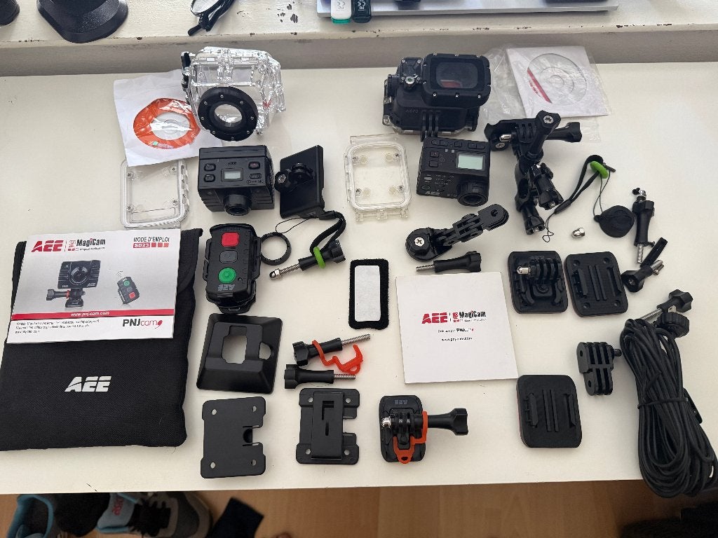 Action cam,s AEE M70 + nog Magicam totaal 2 stuks, Ophalen of Verzenden, Gebruikt