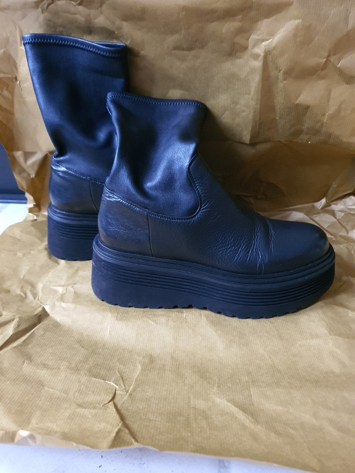boots zwart leer maat 40, Zwart, Franco baldini, Lage of Enkellaarzen, Ophalen of Verzenden