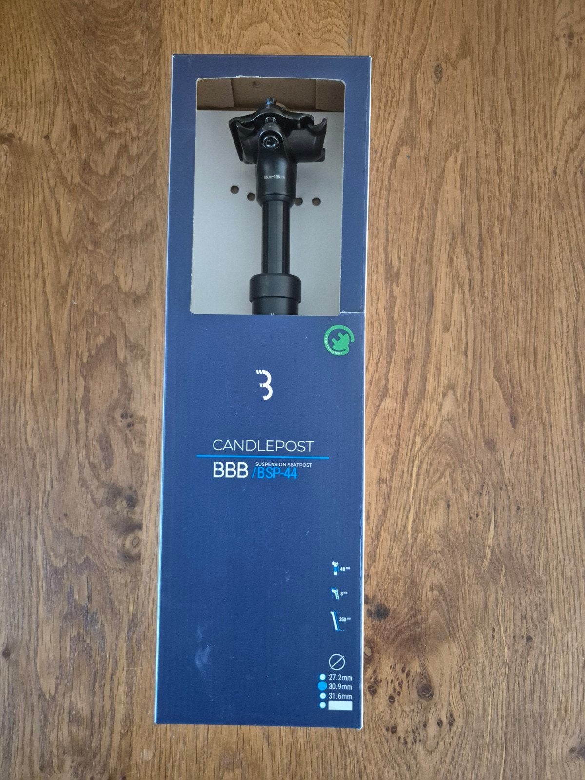 BBB BSP-44 Candlepost Verende Zadelpen 30.9mm, Elektrische fiets, Nieuw, Ophalen of Verzenden, BBB