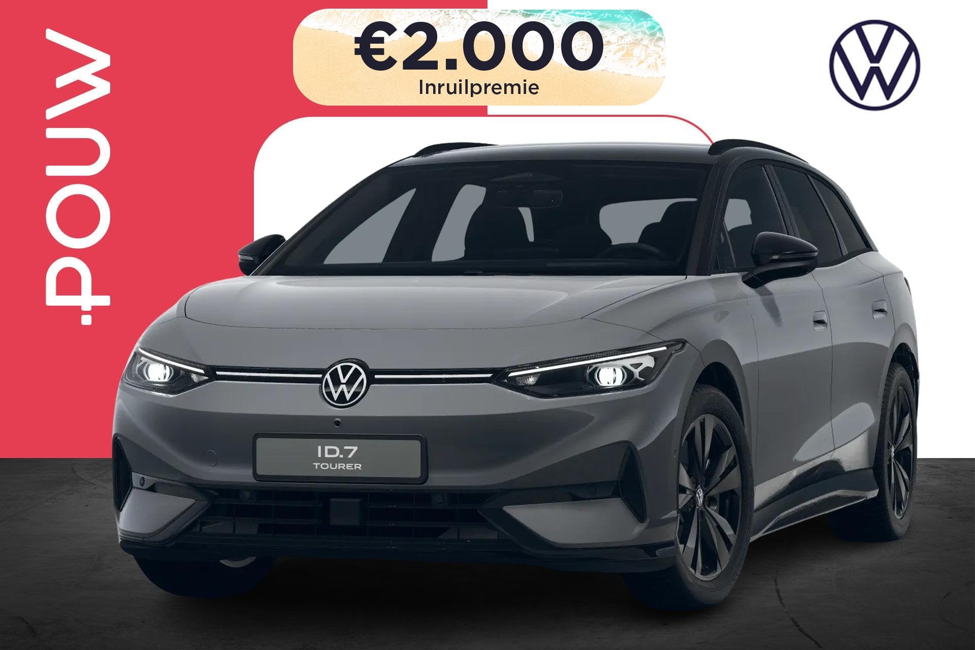 Volkswagen ID.7 Tourer 204pk Limited Edition 59 kWh | Trekha, Auto's, 12 maanden, Zwart, 1972 kg, Nieuw
