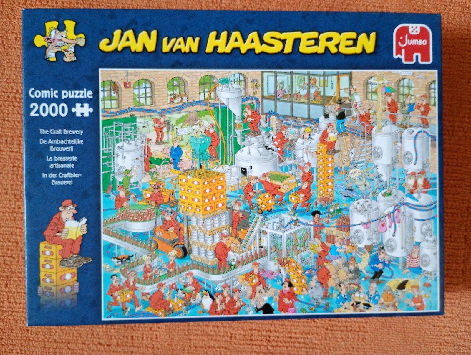 Jan van Haasteren legpuzzel, ambachtelijke brouwerij,2000 st, Hobby en Vrije tijd, Denksport en Puzzels, Ophalen, Meer dan 1500 stukjes