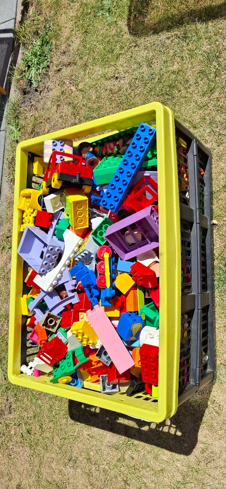 bak met duplo, Kinderen en Baby's, Speelgoed | Bouwstenen, Ophalen, Gebruikt
