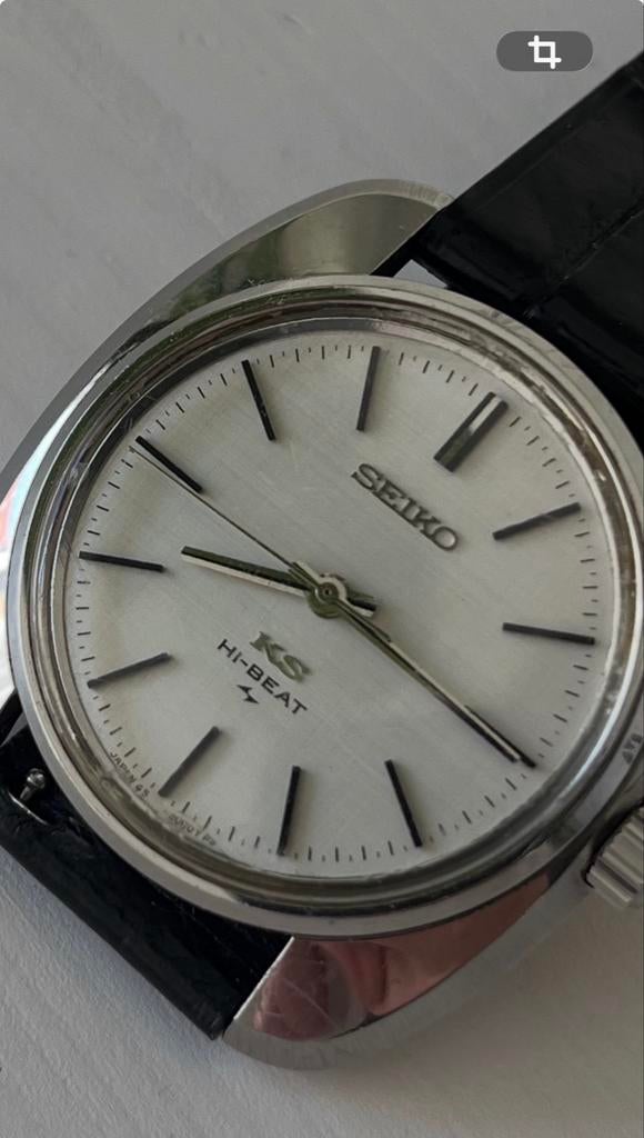 King Seiko 45-8000 Hi-Beat, Seiko, Staal, Polshorloge, Ophalen of Verzenden