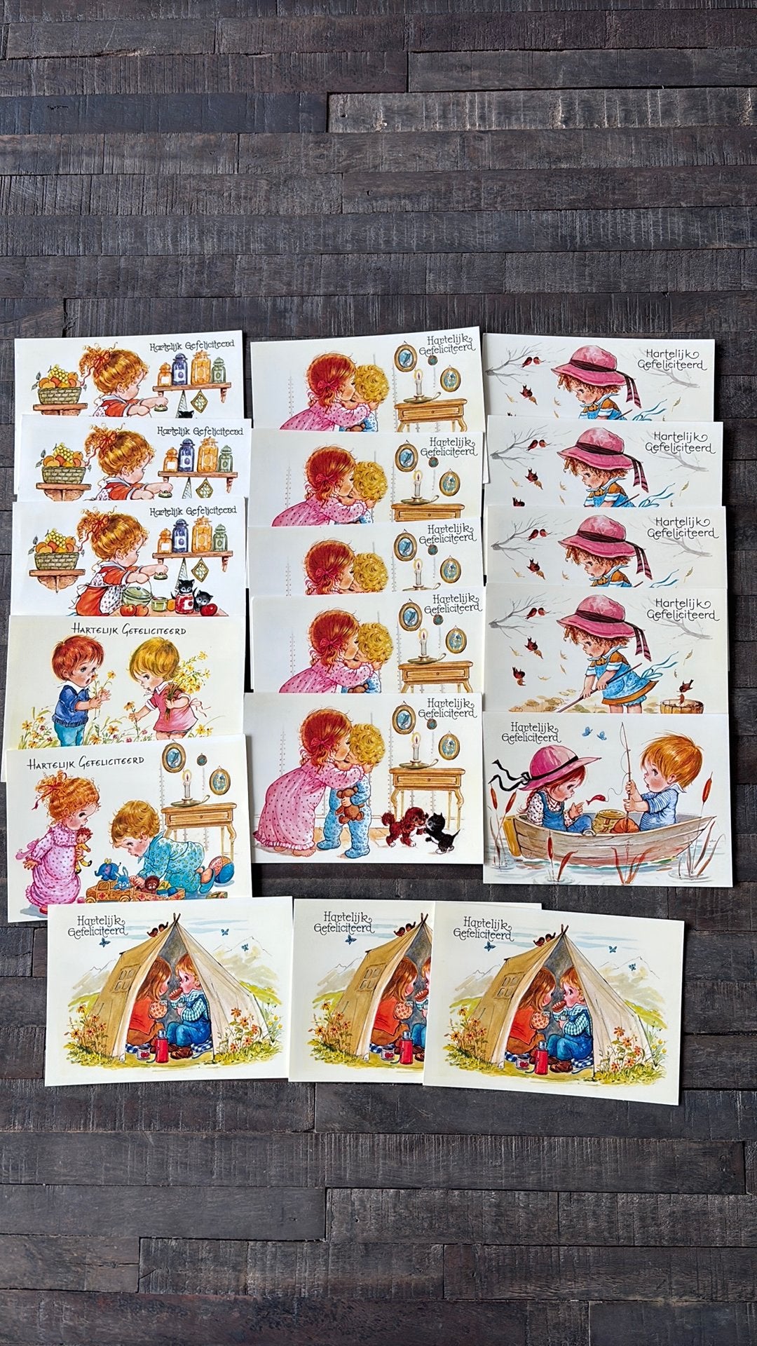 Krüger • 18 nostalgische wenskaarten / ansichtkaarten, Ophalen of Verzenden, Zo goed als nieuw