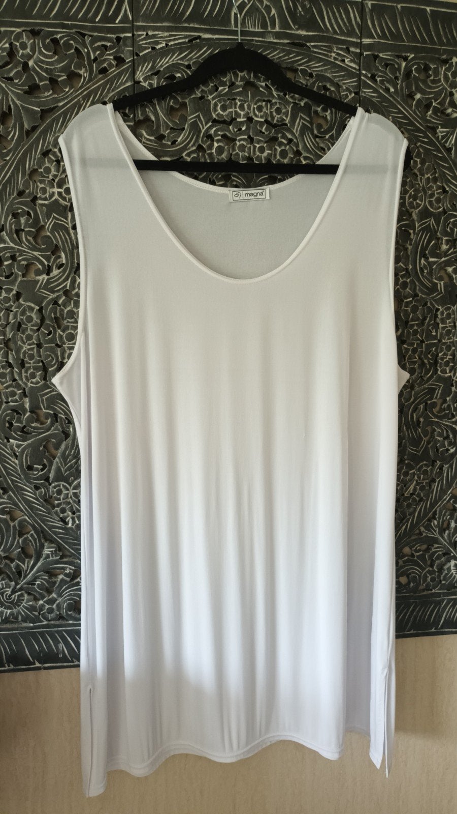 Witte top van Magna, maat 44/46, Kleding | Dames, Tops, Magna, Ophalen of Verzenden